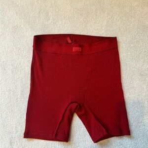 Skims Cotton Rib Boxer Limited Edition Color ‘Brick’